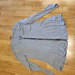 Soft Surroundings gray zip up tunic top sz M